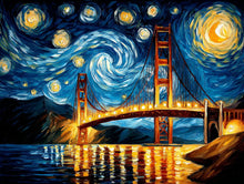 Golden Gate Nights – Diamond Painting Kit