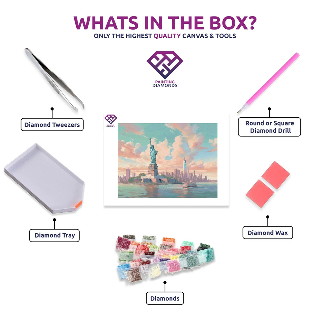 Liberty Pastels - 5D Diamond Painting Kit