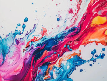 Vibrant Paint Splashes - Diamond Painting Kit
