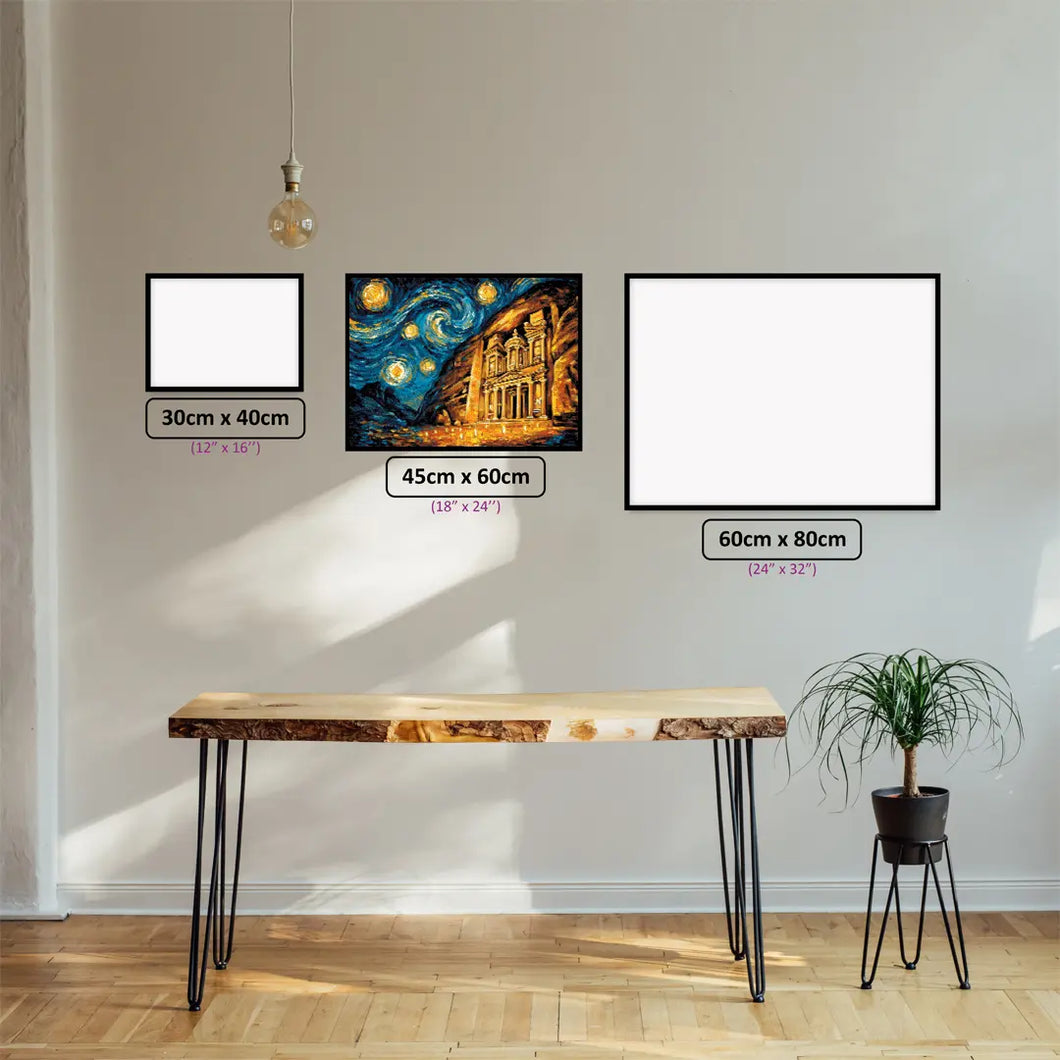 Petra by Moonlight – Diamond Painting Kit