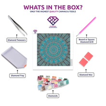 Aqua Kaleidoscope Dream - 5D Diamond Painting Kit