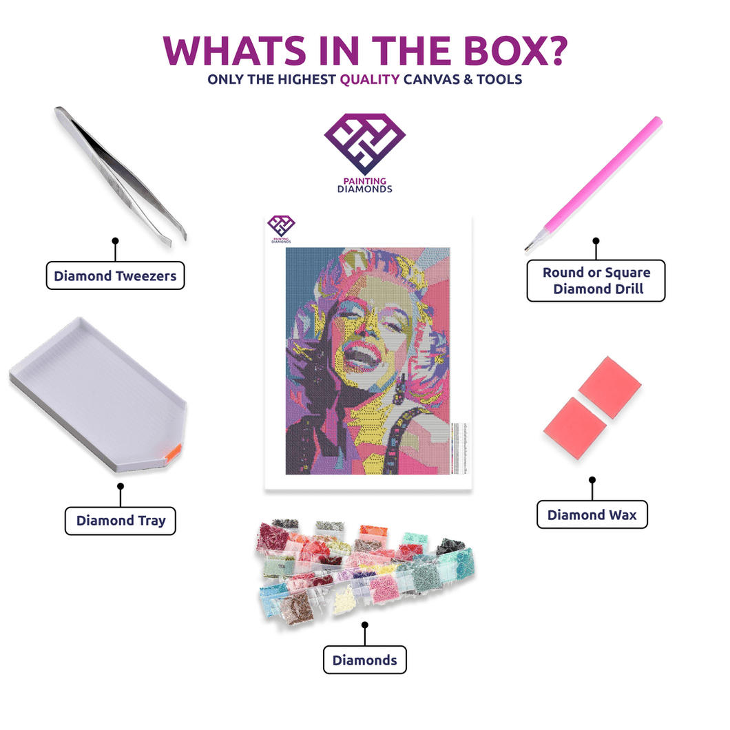 Colourful Monroe - 5D Diamond Painting Kit