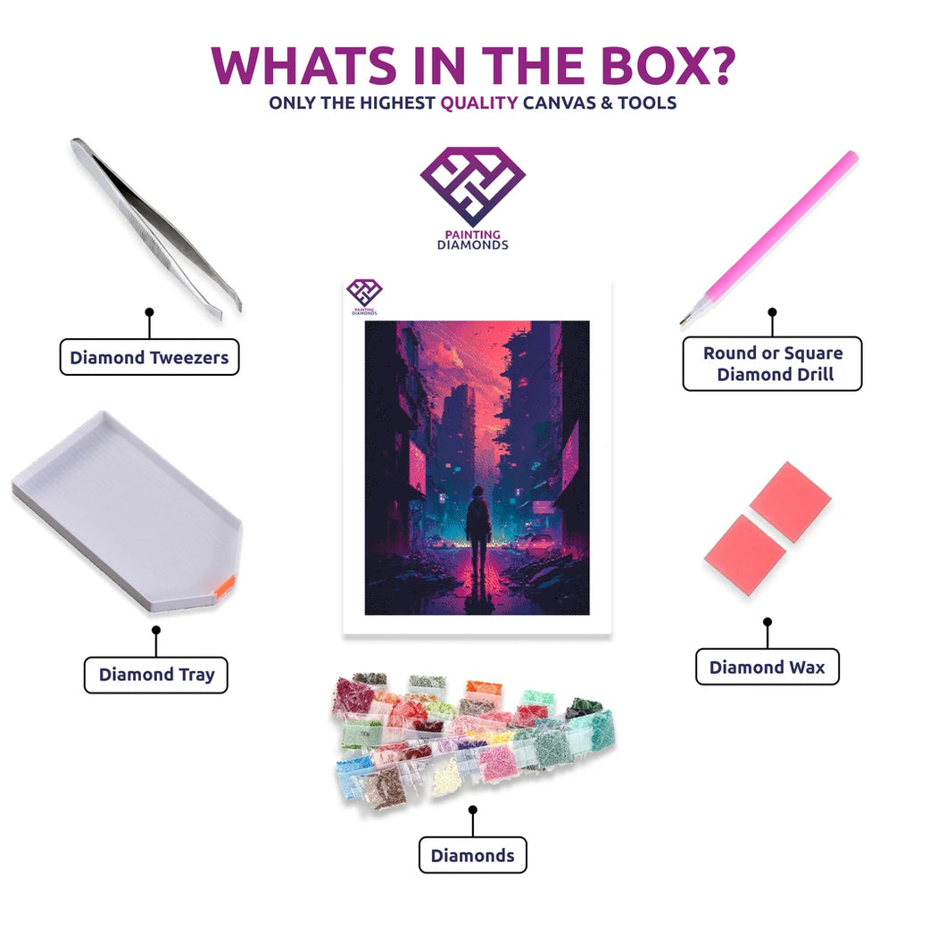 City in Peril - 5D Diamond Painting Kit