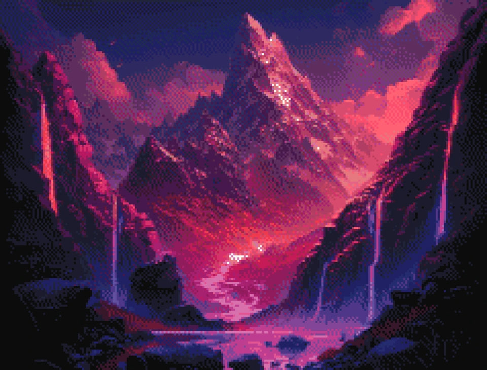 Mystical Mountain Range - 5D Diamond Painting Kit