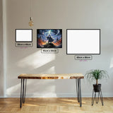 Wizard's Nexus diamond painting displayed in a room setting
