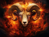 Aries' Fiery Spirit - 5D Diamond Painting Kit