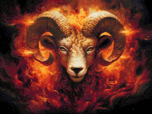 Aries' Fiery Spirit - 5D Diamond Painting Kit