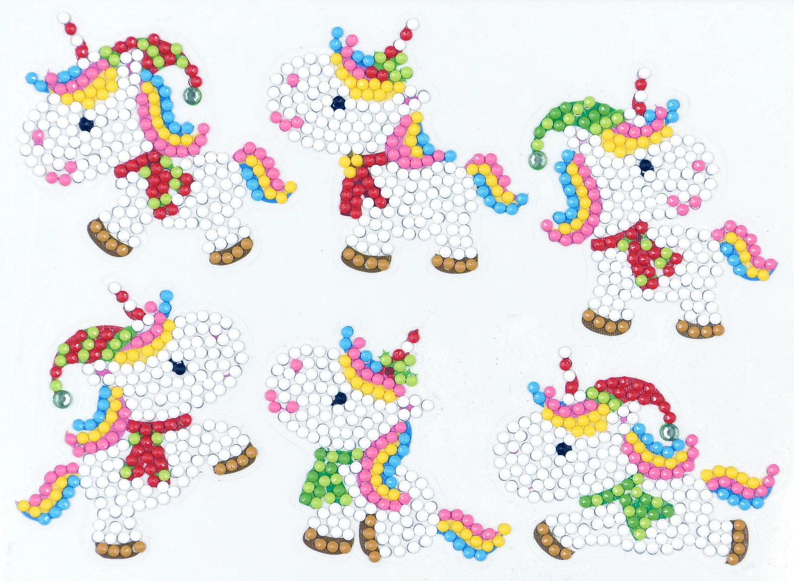 Christmas Unicorns - Diamond Painting Sticker Kit