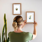 Framed Colourful Teapots mini diamond painting artwork presented as finished decor