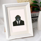 Dapper Animal Gentlemen mini diamond painting design displayed in a decorative room setting