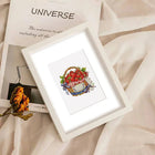 Framed Garden Harvest & Wreaths mini diamond painting artwork presented as finished decor
