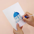 Applying drills to a Greek Island Icons mini diamond painting design