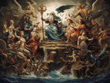 Greek Mythology artwork shown as a completed diamond painting preview