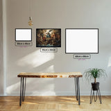 Greek Mythology diamond painting displayed in a room setting