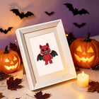 Framed Halloween Monster Friends mini diamond painting artwork presented as finished decor