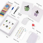 What's included with the Kawaii Halloween Creatures six-pack mini diamond painting set