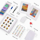 What's included with the Modern Abstract Landscapes twelve-pack mini diamond painting set