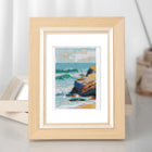 Framed Modern Abstract Landscapes mini diamond painting artwork displayed in a styled setting