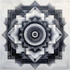 Monochromatic Geometric Mandala - Diamond Painting Kit