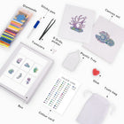 What's included with the Ocean Coral & Shells six-pack mini diamond painting set