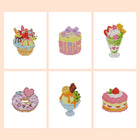 Pastel Desserts six-pack mini diamond painting set with all designs