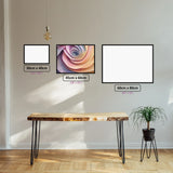 Pastel Wave Dreams diamond painting displayed in a room setting