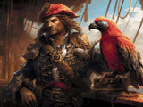 Pirate Adventure artwork shown as a completed diamond painting preview