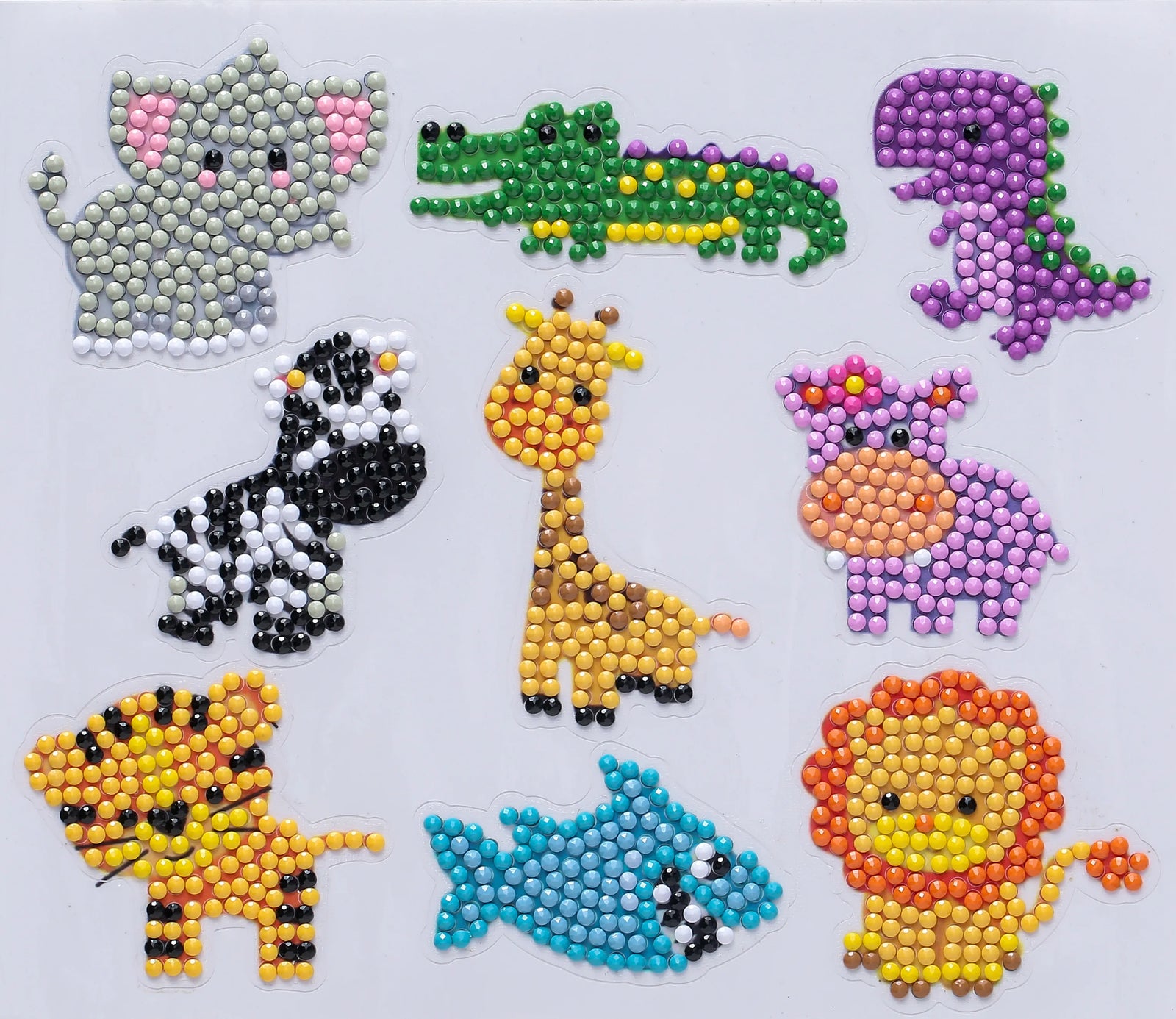 Safari Animal Friends - Diamond Painting Sticker Kit