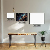 Space Explorer diamond painting displayed in a room setting