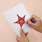 Applying drills to a Star Blooms mini diamond painting design
