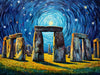 Starry Mystique of Stonehenge - 5D Diamond Painting Kit