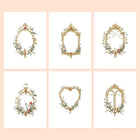 Vintage Floral Frames six-pack mini diamond painting set with all designs