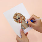 Applying drills to a Vintage Glamour Portraits mini diamond painting design