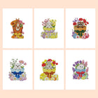 Whimsical Woodland Friends six-pack mini diamond painting set with all designs