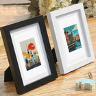 Completed World Landmarks mini diamond painting shown as framed decor