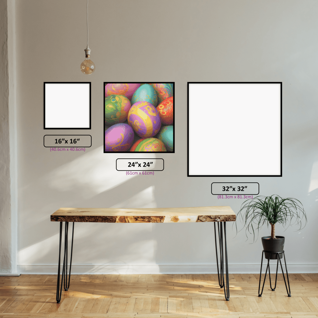 Colourful Easter Eggs - 5D Diamond Painting Kit