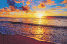 Beach Sunset 1 - 5D Diamond Painting Kit