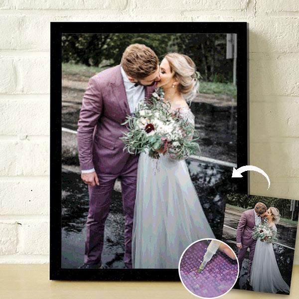 Wedding Example of a Custom Diamond Painting