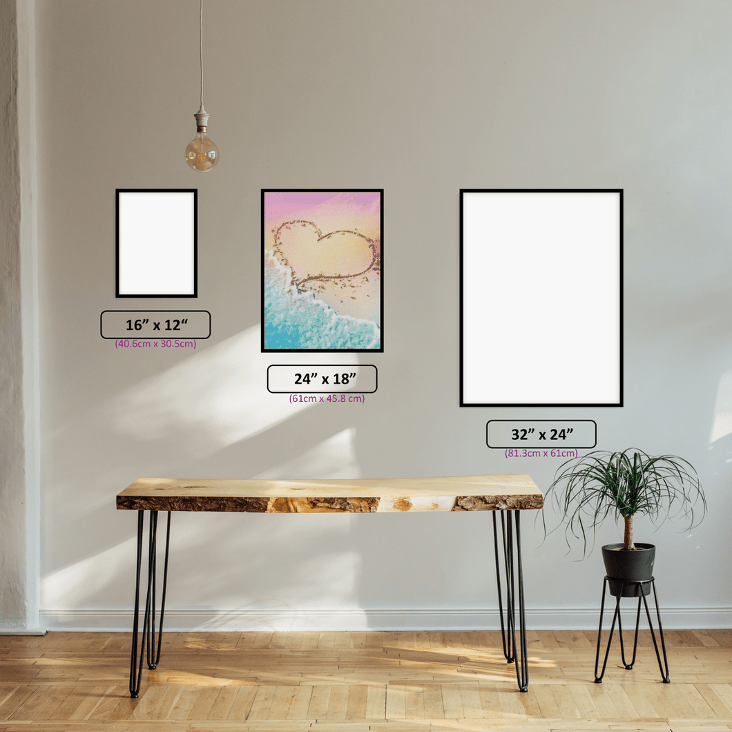 Colourful Love Beach - 5D Diamond Painting Kit