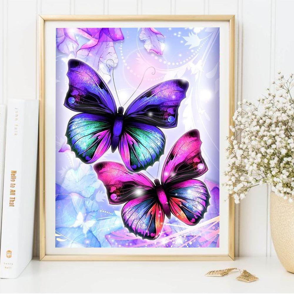 Colourful Butterfly #3 - 5D Diamond Painting Kit